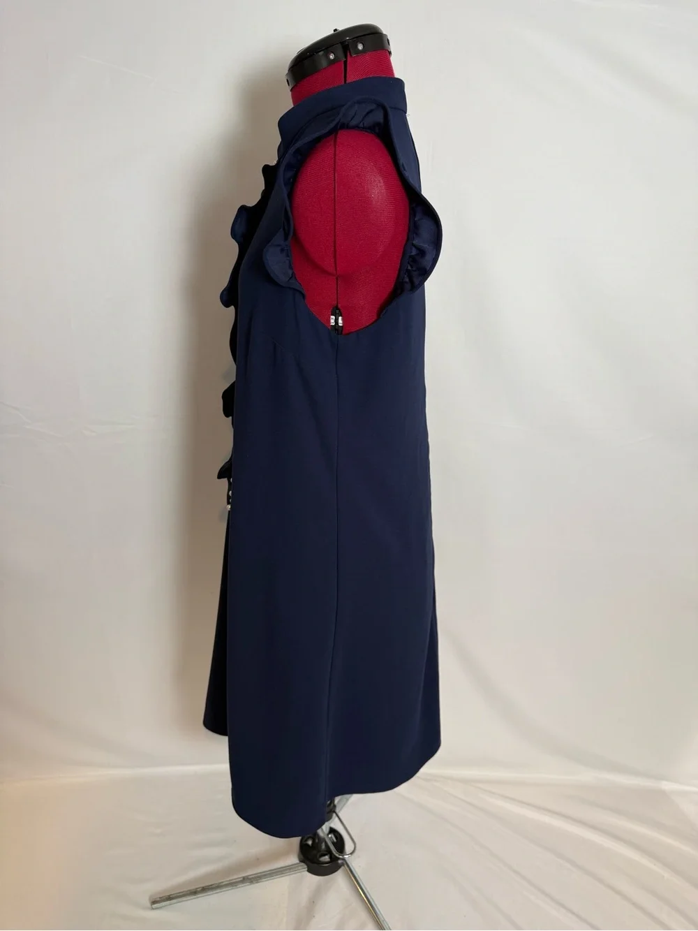 Lilly Pulitzer Adalee Shift Dress Women's Size 6 True Navy Pearl Embellishment